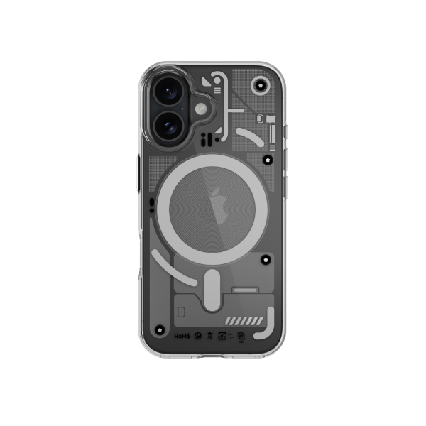 MAGEASY X Ray MagSafe 3D Patterned Shockproof Case for 2024 iPhone 16 6.7