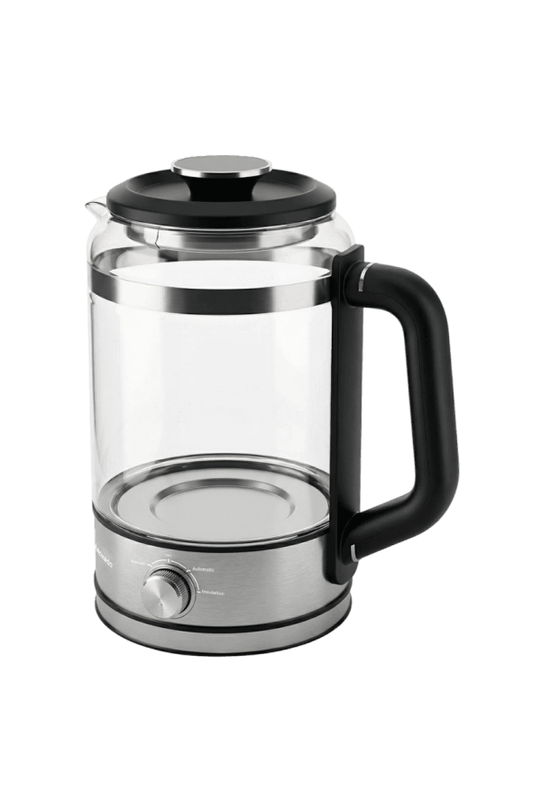 Moxedo Aeris Steam Tea Brewer Precision Steam Brewing 1.5L Capacity, BPA Free, 3 Control Modes, Smart Control Dial with Stainless Steel Tea Filter for Pure Tea Flavor