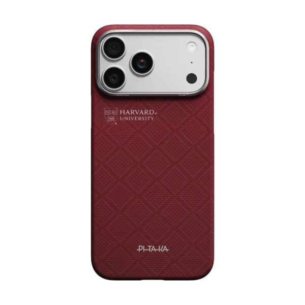PITAKA iPhone 17 Pro Edge Case Harvard Crimson