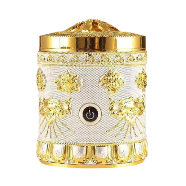Portable Bukhoor Incense Burner (SilverGold)