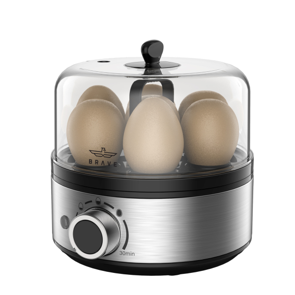 BRAVE Smart Electric Egg Cooker & Boiler - Grey