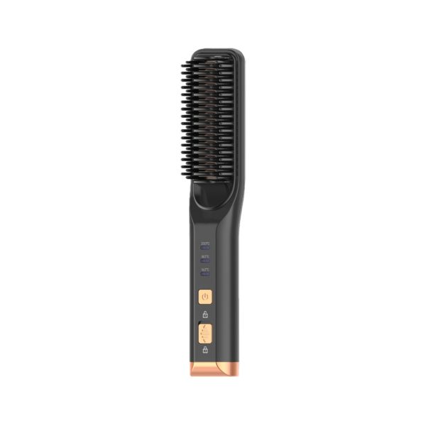 Green Lion Cordless Beard and Hair Straightener- Black