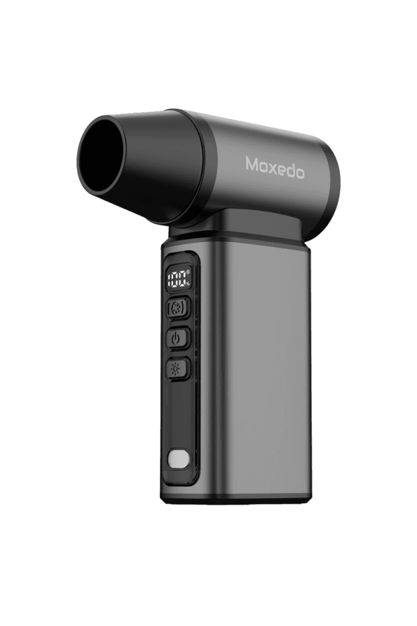 Moxedo Jetmax Mini Turbo Jet Fan Handheld Blower Fan / Air Duster 90W 100K RPM 80G Wind Speed, 5 Adjustable Speed Levels with LED Flash Light